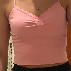 pink y2k tank top